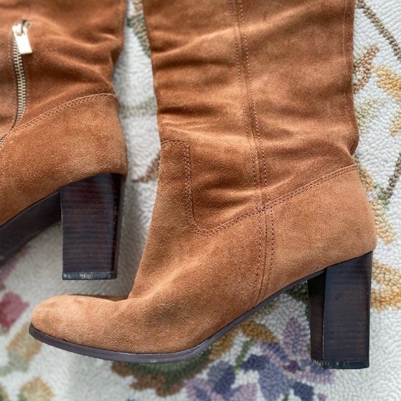 Michael Kors tan suede leather boots - Picture 3 of 5